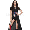 Stars Soldier 2 Pc Sheer insets Women’s Halloween Cosplay Costume Set Sz M/L