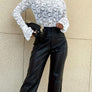 Mock Neck Long Sleeve Lace Top