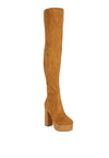 BUBBLE HIGH BLOCK HEELED OVER THE KNEE BOOTS