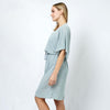 DIONA J DRAWSTRING JERSEY KIMONO ONE SIZE COLOR GREY