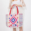 DIONA J BOHO FRINGE TOTE BAG ONE SIZE MULTICOLOR