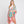 DIONA J HAND DRAWN WATERCOLOR TROPICAL LEAVES KIMONO ONE SIZE COLOR PINK
