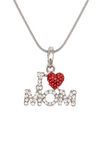 Diona J I Love MOM Pendant Necklace Gift for Mother's Day