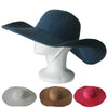 Women’s Wide Brim Straw Beach Hat - Foldable, Floppy Summer Sun Hat Cap UPF 50+ DJ Comics