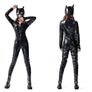 Latex Cat Suit Faux Leather Jumpsuits Black Stretch Body Suits Women Gril Halloween Costume Cosplay - DJ Comics