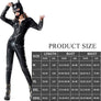 Latex Cat Suit Faux Leather Jumpsuits Black Stretch Body Suits Women Gril Halloween Costume Cosplay - DJ Comics