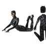 Latex Cat Suit Faux Leather Jumpsuits Black Stretch Body Suits Women Gril Halloween Costume Cosplay - DJ Comics