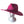 Elegantly Styled Dark Pink Hat with Wide Brim and Dazzling Cubic Chain Detail Fedora Panama Cap - DJ Comics
