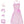 Barbie Girl Pink Plaid Princess Costume for Adult Women - Margot Robbie Movie Dress with Ribbon & 3 Shell Necklace for Halloween & Cosplay