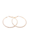 GOLD RHINESTONE HOOP EARRINGS