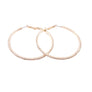 GOLD RHINESTONE HOOP EARRINGS