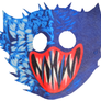 Unleash the Blue Beast Huggy Wuggy Kids Cosplay Costume — Jumpsuit & Mask Set for Spooky Fun Holloween Party
