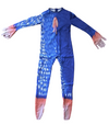 Unleash the Blue Beast Huggy Wuggy Kids Cosplay Costume — Jumpsuit & Mask Set for Spooky Fun Holloween Party