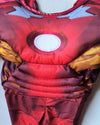 The Avengers Iron Man Muscle Pattern Chest Padding Jumpsuit Costume for Halloween (Kids) - DJ Comics