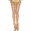 Women's Sexy Fashion Halloween Stylish Metallic Leg Wrap Rave One-Size Gold