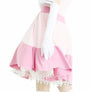 Princess Peach Deluxe Dance Dress Cosplay Costume for Women - Official Look with Gloves & Crown for Parties, Halloween, & Cosplay
