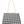 Houndstooth Black and White Pattern Crossbody Bag Handbag with Gold Chain Strap