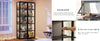 Display Cabinet, 5-Tier Tall Bookcase with Adjustable Shelves, Collectibles Toy Organizers Rack & Display Shelf, Bookshelf