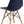 Elon Series Green Plastic Chair w/ Wooden Legs 22.5"D x 18.25"W x 31.5"H-6 Color