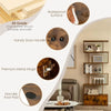 book shelves, 6-Tier,with Doors,Anti-toppling Device,Home Office Wood Storage Display Shelf,bookshelfs