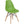 Elon Series Green Plastic Chair w/ Wooden Legs 22.5"D x 18.25"W x 31.5"H-6 Color