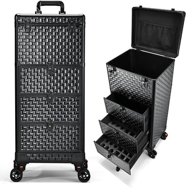 Cart 3 Drawers Professional Trolley Beauty Salon Rolling Case Makeup Organizer