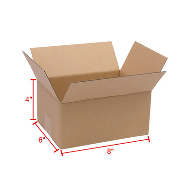 USA Stock 100 Corrugated Paper Boxes 8x6x4