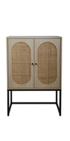 Rattan Shoe Cabinet with 2Flip Drawers,Black Free Standing Storage Racks with Metal Legs,Shoe Organizers Entrance Hallway(Black)