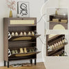 Rattan Shoe Cabinet Boots Shoe Rack Space Saving Shoes Organizer Shoerack Slippers (Rattan) Home Furniture Shoe-shelf Furnitures