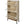 Natural Rattan Cabinet with 3 Flip Drawers, Free Standing Modern 3-Tier Shoe Storage Rack for Heels, Slippers