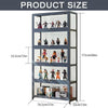 Display Cabinet, 5-Tier Tall Bookcase with Adjustable Shelves, Collectibles Toy Organizers Rack & Display Shelf, Bookshelf