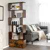 book shelves, 6-Tier,with Doors,Anti-toppling Device,Home Office Wood Storage Display Shelf,bookshelfs