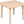 24" Square Natural Plastic Height Adjustable Activity Table Set with 4 Chairs