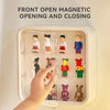Display Case For Figures With Light Adjustable Display Stand Clear Acrylic Display Box With Door Dust And Moisture Proof