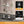 Glass Display Cabinet 4 Shelves Floor Standing Living Room 64 x 32 x 14in, Black