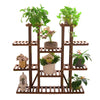 Tiered Plant Stands Wooden Plant Shelf Flower Pot Stand Garden Shelves Multi-Tier Plant Display Stand