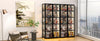 Display Cabinet, 5-Tier Tall Bookcase with Adjustable Shelves, Collectibles Toy Organizers Rack & Display Shelf, Bookshelf