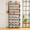 Tall Shoe Rack 10 Tiers, Sturdy Metal Space Saving Corner Shoe Rack Organizer For Closet, Entrance, Doorway, Garage, Living Room