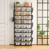 Tall Shoe Rack 10 Tiers, Sturdy Metal Space Saving Corner Shoe Rack Organizer For Closet, Entrance, Doorway, Garage, Living Room