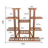 Tiered Plant Stands Wooden Plant Shelf Flower Pot Stand Garden Shelves Multi-Tier Plant Display Stand