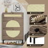 Rattan Shoe Cabinet Boots Shoe Rack Space Saving Shoes Organizer Shoerack Slippers (Rattan) Home Furniture Shoe-shelf Furnitures