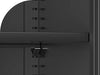 Metal Storage Cabinet, 72" Black Locking Doors and 4 Shelves, Tall Tool Garage