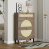 Rattan Shoe Cabinet Boots Shoe Rack Space Saving Shoes Organizer Shoerack Slippers (Rattan) Home Furniture Shoe-shelf Furnitures