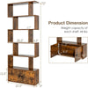 book shelves, 6-Tier,with Doors,Anti-toppling Device,Home Office Wood Storage Display Shelf,bookshelfs