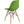 Elon Series Green Plastic Chair w/ Wooden Legs 22.5"D x 18.25"W x 31.5"H-6 Color