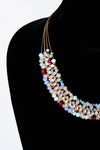 Elegant Bead And Crystal Bib Necklace Design
