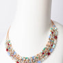 Elegant Bead And Crystal Bib Necklace Design