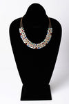 Elegant Bead And Crystal Bib Necklace Design