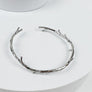 METAL CUFF LEAVES BRANCH BRACELET