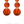 THREE DROP SPORTS BALL ACRYLIC POST EARRING